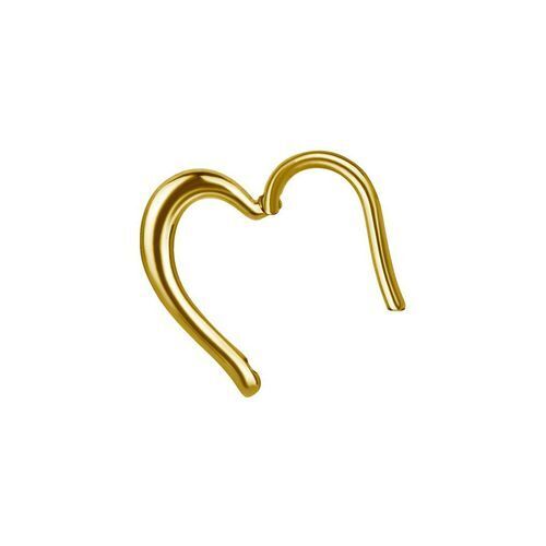 Gold Steel Heart Daith Ring