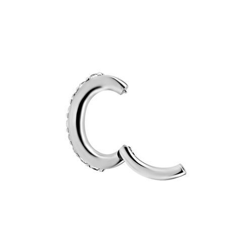 Nickel Free Cobalt Chrome Belly Ring - Premium Zirconia