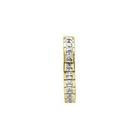Gold Steel Hinged Ring for Conch - Square Cubic Zirconia 16 Gauge - 12mm