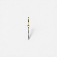 Gold Nickel Free Cobalt Chrome Bar Jewellery Charm - Premium Zirconia