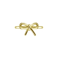 Gold Nickel Free Cobalt Chrome Hinged Ring - Bow
