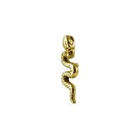 Gold Steel Attachment for (Type S) Internal Thread Labret - Snake - 12mm