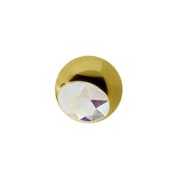 Gold Titanium Jewelled Ball Attachment