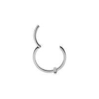 Surgical Steel Hinged Conch Ring - Cross 16 Gauge - 11mm