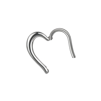 Surgical Steel Hinged Heart Ring
