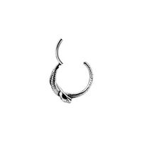 Surgical Steel Hinged Clicker Ring - Snake