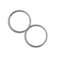 Titanium Sleeper Earrings 18 Gauge - 8mm - Pair