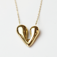Gold Surgical Steel Heart Bubble Set
