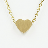 Gold Surgical Steel Mini Heart Necklace