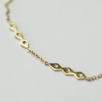 Gold Surgical Steel Diamond Chain Bracelet