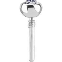 Sterilised Titanium - Premium Zirconia - 2.35mm Internal Thread Labret Attachment