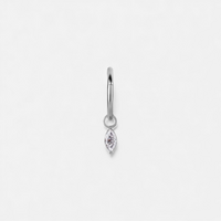 Titanium Jewellery Charm Marquise Premium Zirconia