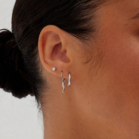 Titanium 2.2mm Premium Zirconia - Threadless 18G - 7mm Flatback Stud