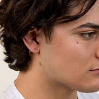 Black Titanium 2.35mm Premium Zirconia  - Threadless 18G - 7mm Post