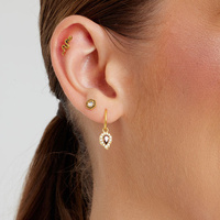 Gold Titanium 12mm Snake  - Threadless 18G - 7mm Post