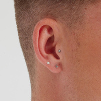 Titanium 3mm Disc - Threadless 18G - 7mm Flatback Stud
