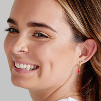 Gold Titanium - Inverted Black Premium Zirconia - 2.5mm Threadless Attachment