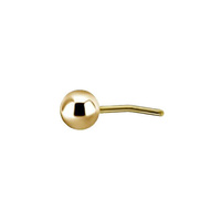 Gold Titanium - Ball - 2.5mm Threadless Attachment