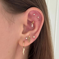 Gold Titanium - Premium Zirconia - Trinity - 2.5mm Threadless Attachment