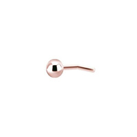 Rose Gold Titanium Ball - 3mm - Threadless Attachment