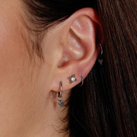 Titanium - Premium Zirconia - Ball Cross Cluster - 5mm Threadless Attachment