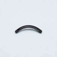 Black Titanium Nipple and Belly Post