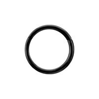 Black Titanium Hinged Ring