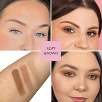 Brow Stamp & Stencil Kit - Soft Brown