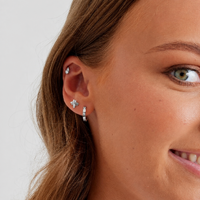 Surgical Steel Ear Studs - Cubic Zirconia Bee