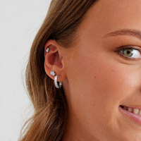 Surgical Steel Plain Hoop Earrings 20 Gauge - 12mm