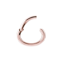 Rose Gold Steel Oval Rook Ring