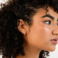 Rose Gold Steel Ear Studs - Twists and Turns