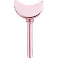 Rose Gold Titanium Attachment for Internal Thread Labret - Moon