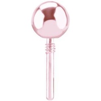 Rose Gold Titanium Ball Attachment for Internal Thread Labret