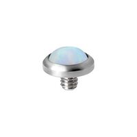 Titanium Attachment for (Type S) Internal Thread Labret - Opal