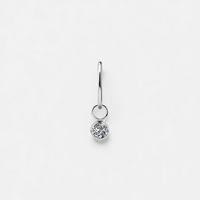 Titanium Round Cluster Charm - Premium Zirconia - 5mm