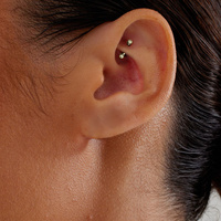 Zircon Gold Titanium Rook Bar