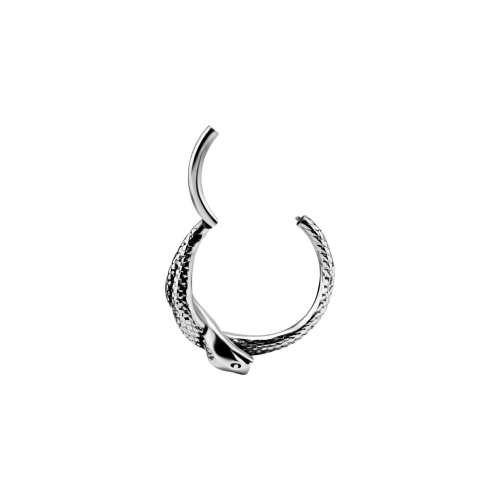 Surgical Steel Conch Ring - Snake