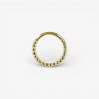 Gold Nickel Free Cobalt Chrome Hinged Ring - Wire