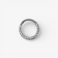 Surgical Steel Conch Ring - Twisted Wire