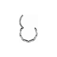 Surgical Steel Hinged Conch Ring - Chain
