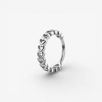 Surgical Steel Conch Ring - Hearts