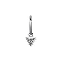 Surgical Steel Triangle Charm - Cubic Zirconia
