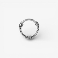 Surgical Steel Hinged Ring - Barbwire