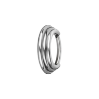 Surgical Steel Hinged Multi Layered Ring