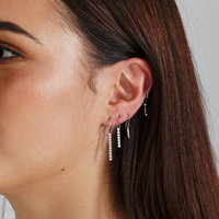 Titanium Premium Zirconia Bar Jewellery Charm