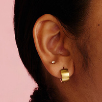 Surgical Stainless Brushed Gold PVD Cuffs