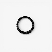 Black Steel Hinged Ring Rope