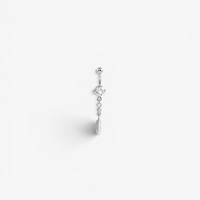 Surgical Steel Belly Ring - Jewel and Feather Jewellery Charm