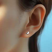 Titanium Moon Attachment for Internal Thread Labret